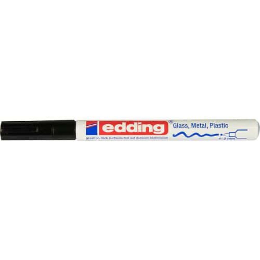 Pr??myslový lakový popisovač Edding 751, balení 10 ks, černý (MB-846252)