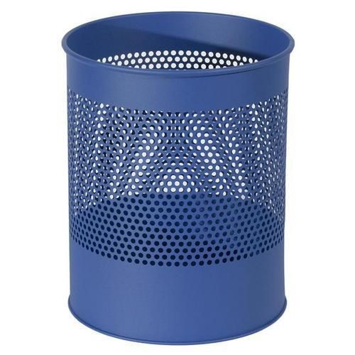 Kovový odpadkový koš Gap, objem 15 l, modrý (MB-973016)