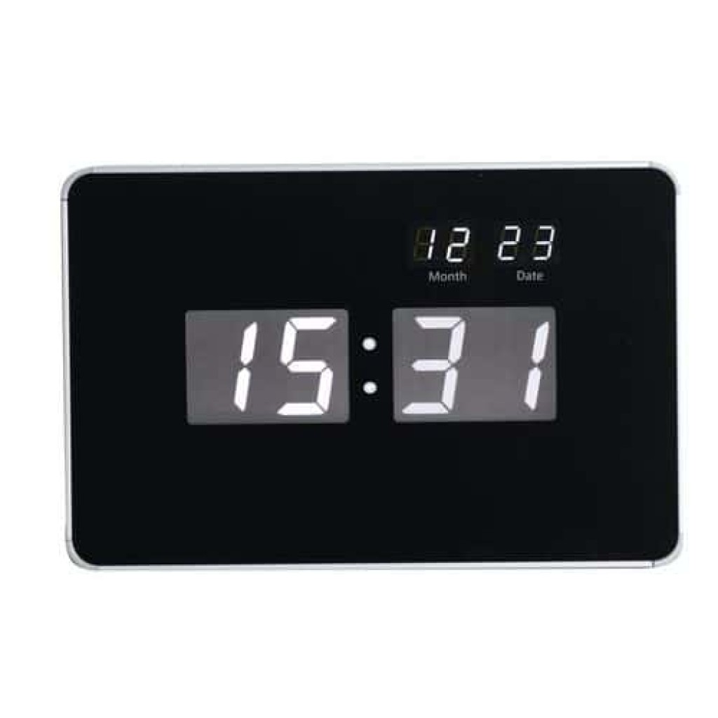 LED digitální hodiny DG1 Manutan, šířka 38 cm (MB-150264)