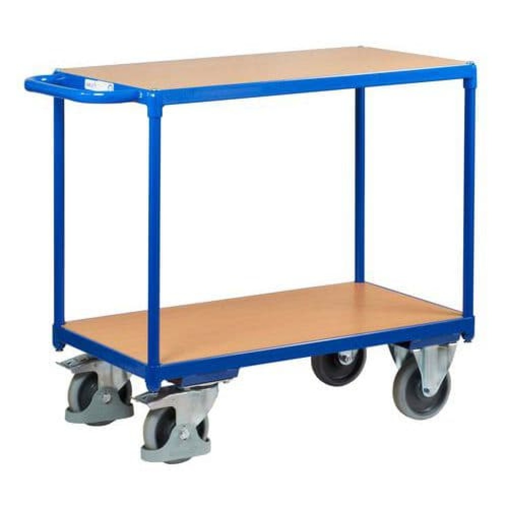 Policový vozík s madlem, do 400 kg, 2 police (MB-1065151)