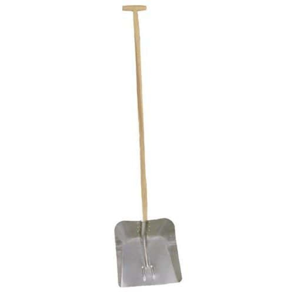 Hliníková lopata s dřevěnou násadou, šířka 35 cm (MB-8757026)