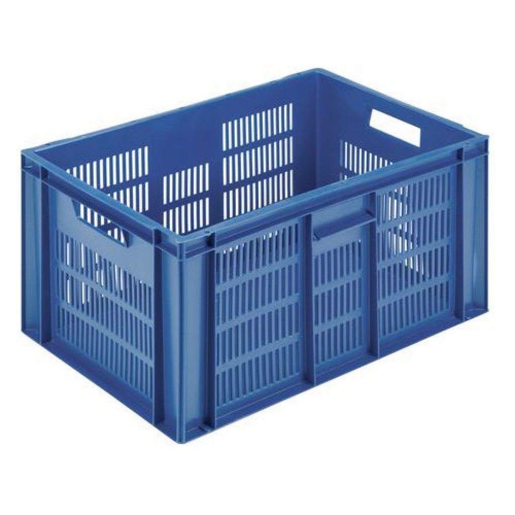 Stohovatelná plastová přepravka PP Manutan s perforovanými stěnami, 60 l (MB-1652914)