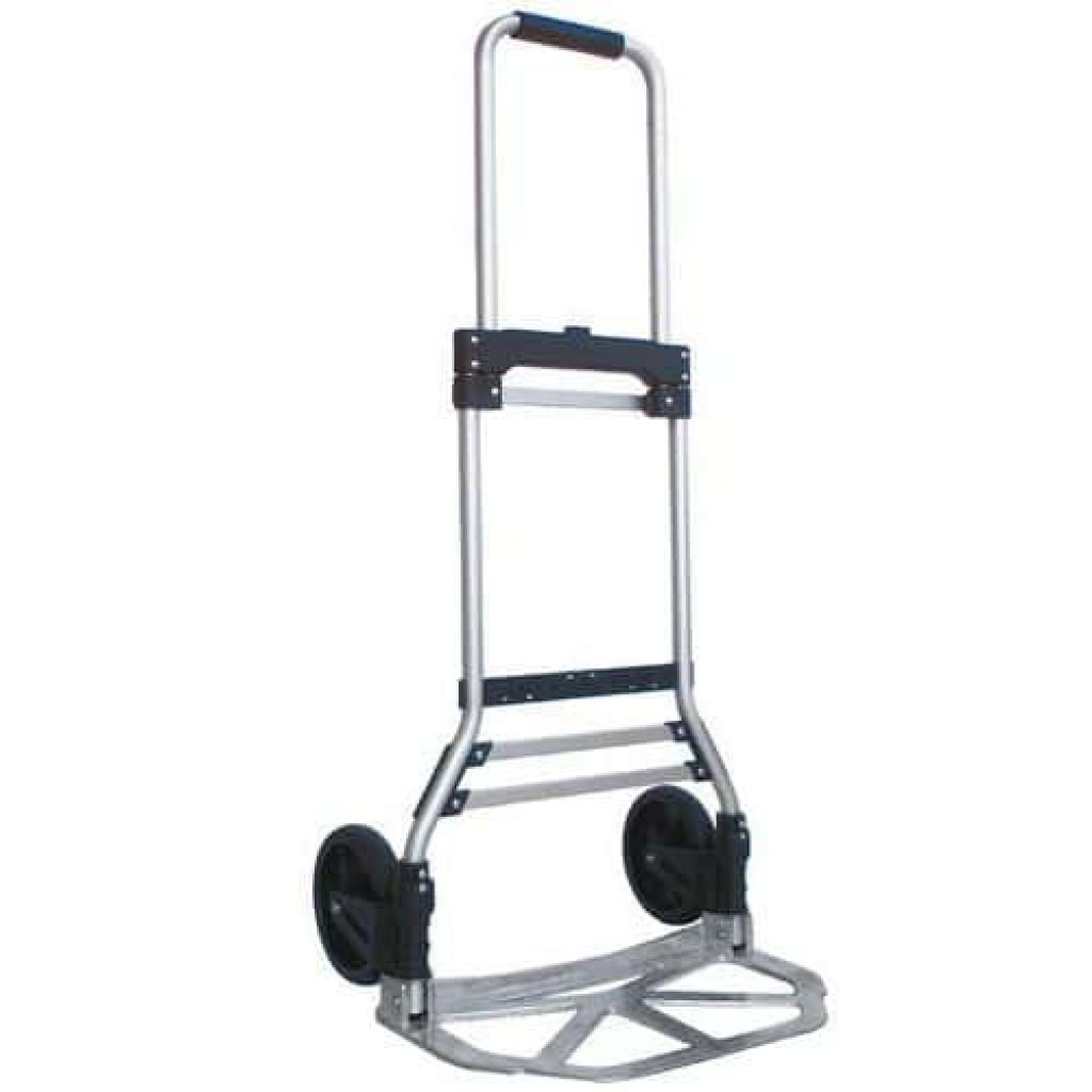 Skládací hliníkový rudl Manutan RU46 s plnými koly a upevňovacím systémem, do 90 kg (MB-150279)