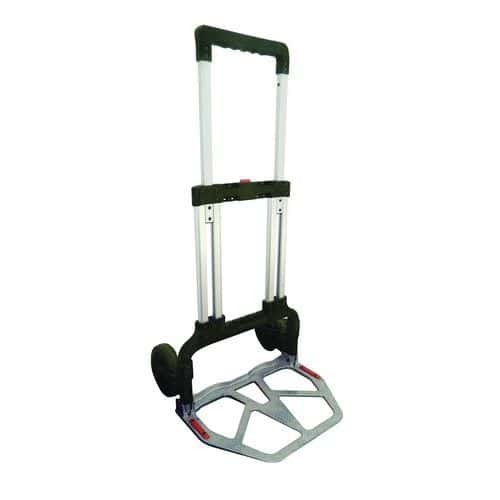 Skládací hliníkový rudl Manutan RU45 s plnými koly a upevňovacím systémem, do 125 kg (MB-150278)