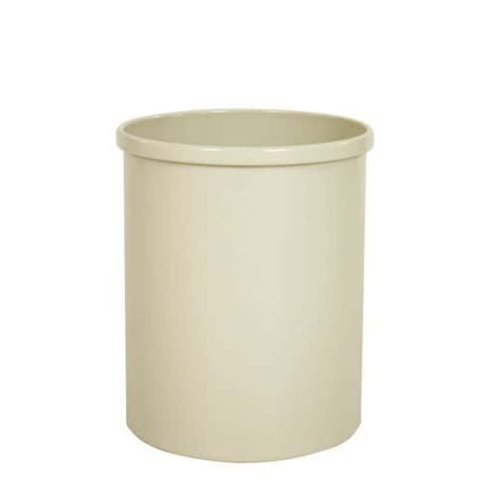 Kovový odpadkový koš Tube, objem 15 l, bílý (MB-973123)