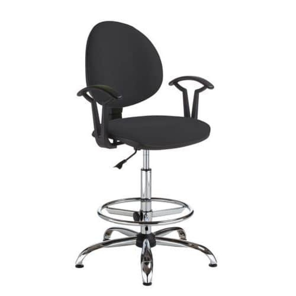 Pracovní židle Smarty s kluzáky, černá (MB-1026181)
