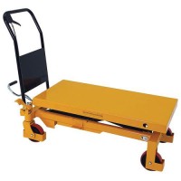 (obrázek pro) Mobilní hydraulický zvedací stůl Manutan Expert, do 1 000 kg, deska 101,5 x 51,5 cm