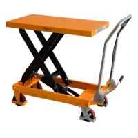 (obrázek pro) Mobilní zvedací hydraulický stůl Lift, do 500 kg, deska 85 x 50 cm