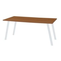 (obrázek pro) Kancelářský stůl Viva Standard, 120 x 80 x 75 cm, rovné provedení, podnoží bílé, buk