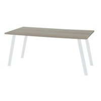 (obrázek pro) Kancelářský stůl Viva Standard, 120 x 80 x 75 cm, rovné provedení, podnoží bílé, dub oyster