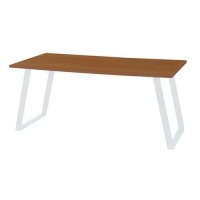 (obrázek pro) Kancelářský stůl Viva Shape, 120 x 80 x 75 cm, rovné provedení, podnoží bílé, buk