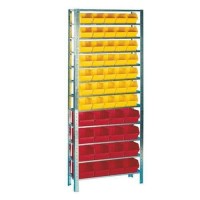 (obrázek pro) Policový regál s boxy Unibox (51 ks)