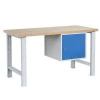 (obrázek pro) Dílenský stůl Weld se skříňkou 41 cm, 84 x 150 x 68,5 cm, šedý