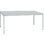 Jídelní stůl Manutan Dino se světle šedým podnožím RAL 7035, 200 x 100 x 74,5 cm, svě