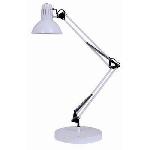 Kancelářská stolní lampa Poppins white s podstavcem, bílá