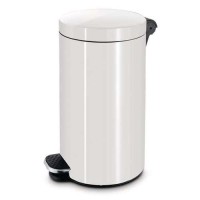 (obrázek pro) Kovový odpadkový koš Basic, objem 30 l, bílý