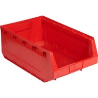 Plastov box Manutan 19 x 30,3 x 48,5 cm, erven