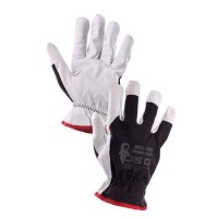 (obrázek pro) Kombinované rukavice CXS Technik Plus, černé/bílé, vel. 9