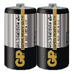 Zinkouhlíková baterie GP Supercell R20 (D) fólie