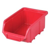 Plastov box Ecobox small 7,5 x 11 x 16,5 cm, erven