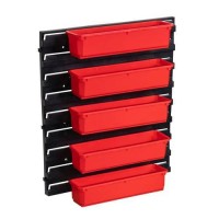 (obrázek pro) Sada podlouhlých přihrádek s držákem QBRICK System, 4 ks
