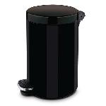 Kovový odpadkový koš Basic, objem 5 l, černý