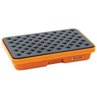 (obrázek pro) Plastová záchytná vana Manutan Expert s roštem, 640 x 410 mm, kapacita 20 l
