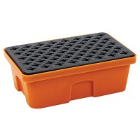 (obrázek pro) Plastová záchytná vana Manutan Expert s roštem, 640 x 410 mm, kapacita 40 l