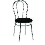 Jídelní židle Anett Chrom, černá