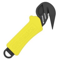 (obrázek pro) Rozřezávač fólií a kartonů GR8 Dispo, 10 ks, žlutý