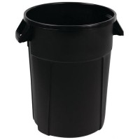 (obrázek pro) Plastový odpadkový koš Manutan Expert Pure, objem 120 l, černá