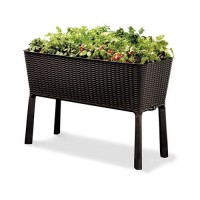 (obrázek pro) Zahradní květináč Easy Grow, objem 120 l, hnědý