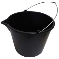 TOPTRADE vědro zednické, plastové, s nálevkou, 16 l
