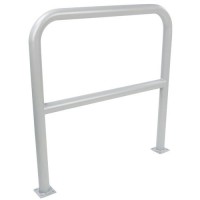 (obrázek pro) Kovová zábrana Manutan Expert, délka 100 cm, průměr 59 mm, šedá