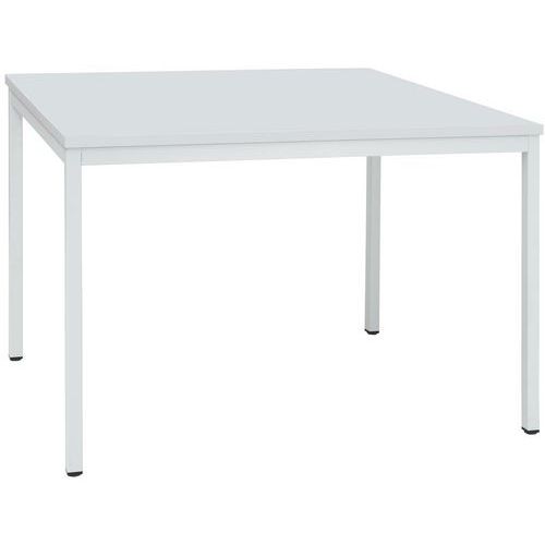 (obrázek pro) Jídelní stůl Manutan Expert Dino se světle šedým podnožím RAL 7035, 120 x 80 x 74,5 cm, světle šedý