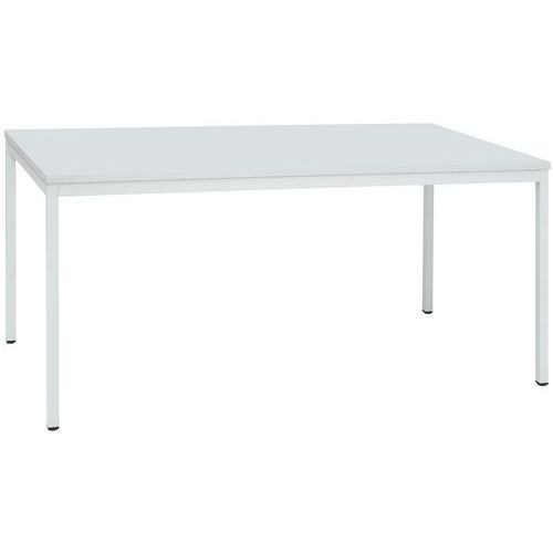 (obrázek pro) Jídelní stůl Manutan Expert Dino se světle šedým podnožím RAL 7035, 160 x 80 x 74,5 cm, světle šedý
