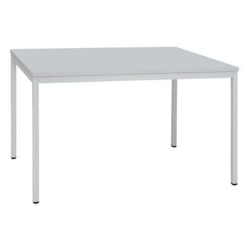 (obrázek pro) Jídelní stůl Manutan Expert Dino se světle šedým podnožím RAL 7035, 140 x 80 x 74,5 cm, světle šedý