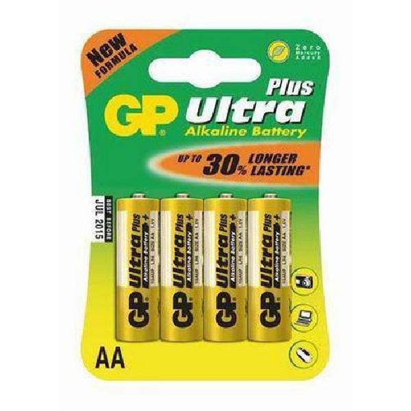 Fotografie GP alkalická baterie ULTRA PLUS AA (LR6), 4ks Gp batteries ULTRA AA B1721 GP Batteries A126:51084