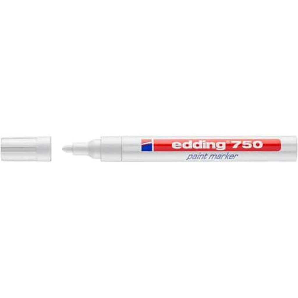 (obrázek pro) Průmyslový lakový popisovač Edding 750, balení 10 ks, bílý