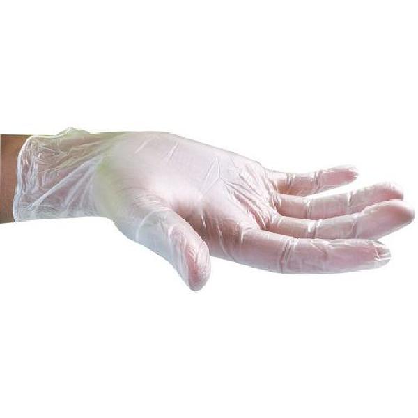 Jednorázové vinylové rukavice Manutan Arthur, bílé, vel. 9 (MB-1501003)