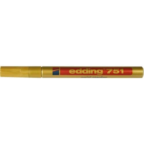 (obrázek pro) Průmyslový lakový popisovač Edding 751, balení 10 ks, zlatý