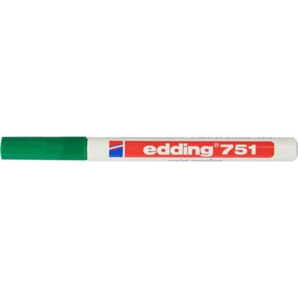 (obrázek pro) Průmyslový lakový popisovač Edding 751, balení 10 ks, zelený