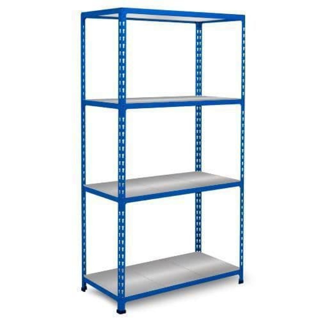 (obrázek pro) Kovový regál Rapid 2, 160 x 122 x 45,5 cm, 115 kg/police, 4 ocelové police, modrý