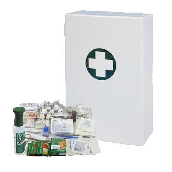 Plastová nástěnná lékárnička, 40 x 27,5 x 12,7 cm, s náplní SKLAD (MB-994221)