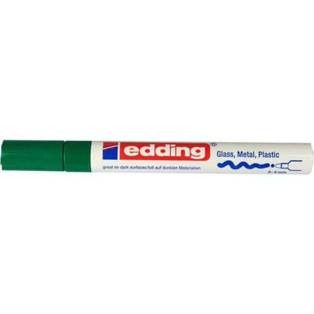 (obrázek pro) Průmyslový lakový popisovač Edding 750, balení 10 ks, zelený