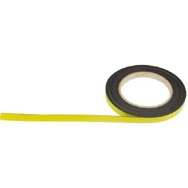 Magnetická páska na regály Manutan, 10 m, žlutá, šířka 10 mm (MB-179033)