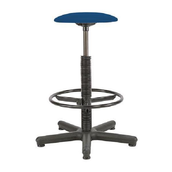 Fotografie Zvýšená pracovní stolička Golia s kluzáky, modrá (MB-1026188)