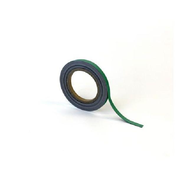 Magnetická páska na regály Manutan, 10 m, zelená, šířka 10 mm (MB-179128)