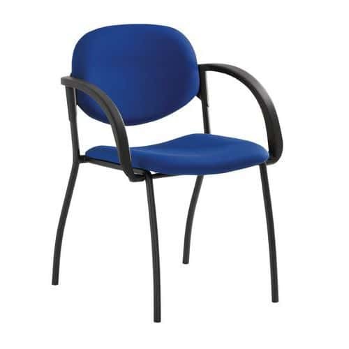 (obrázek pro) Konferenční židle Mandy Black s područkami, modrá
