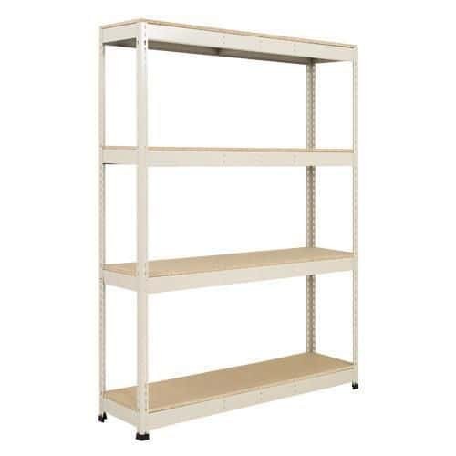 (obrázek pro) Kovový regál Rapid 1, 198 x 122 x 91,5 cm, 470 kg/police, 4 dřevotřískové police, pozink